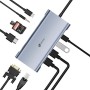 Comprar Docking USB Tipo-C Leotec LEDS01/ 3xUSB/ 2xUSB Tipo-C/ 1xUSB Tipo-C PD/ 1xHDMI 4K/ 1xVGA/ 1xRJ45/ 1xAudio/ 1xLector Tarj