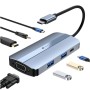 Comprar Docking USB Tipo-C Leotec LEDS04/ 2xUSB/ 1xUSB Tipo-C/ 1xUSB Tipo-C PD/ 1xHDMI 4K/ 1xVGA/ 1xAudio/ Azul - Ganga Electrón