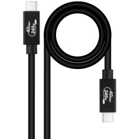 Comprar Cable USB 4.0 Nanocable 10.01.5002/ USB Tipo-C Macho - USB Tipo-C Macho/ Hasta 240W/ 40Gbps/ 1.8m/ Negro - Ganga Electró