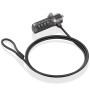 Comprar Cable de Seguridad para Portátiles Aisens ASLK-D40N03-BK/ 1.5m - Ganga Electrónica