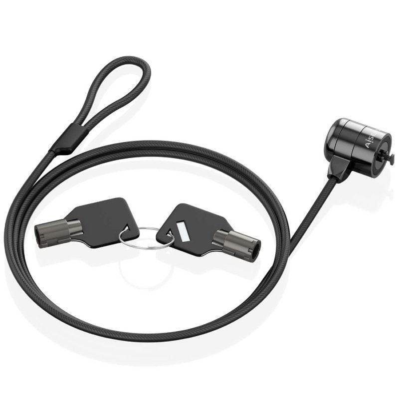 Comprar Cable de Seguridad para Portátiles Aisens ASLK-D40K04-BK/ 1.5m - Ganga Electrónica