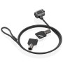 Comprar Cable de Seguridad para Portátiles Aisens ASLK-D40K04-BK/ 1.5m - Ganga Electrónica