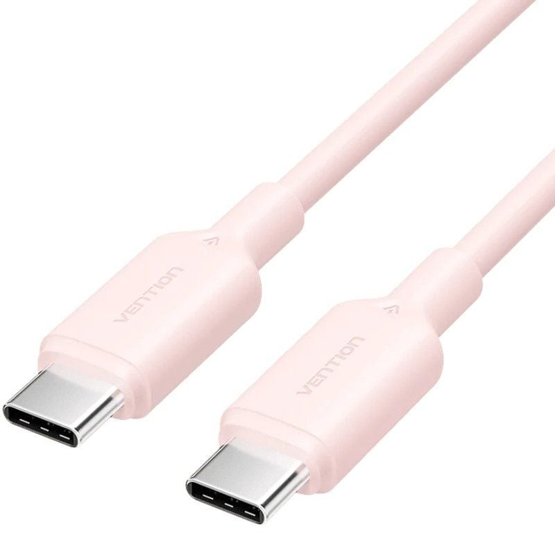 Comprar Cable USB 2.0 Tipo-C 3A Vention TRCPF/ USB Tipo-C Macho - USB Tipo-C Macho/ Hasta 60W/ 480Mbps/ 1m/ Rosa - Ganga Electró