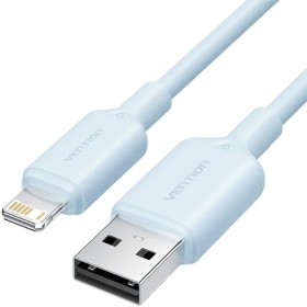 Comprar Cable USB 2.0 Lightning Vention LAMSF/ USB Macho - Lightning Macho/ 480Mbps/ 1m/ Azul - Ganga Electrónica