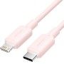 Comprar Cable USB 2.0 Tipo-C Lightning Vention LAKPF/ USB Tipo-C Macho - Lightning Macho/ Hasta 27W/ 480Mbps/ 1m/ Rosa - Ganga E