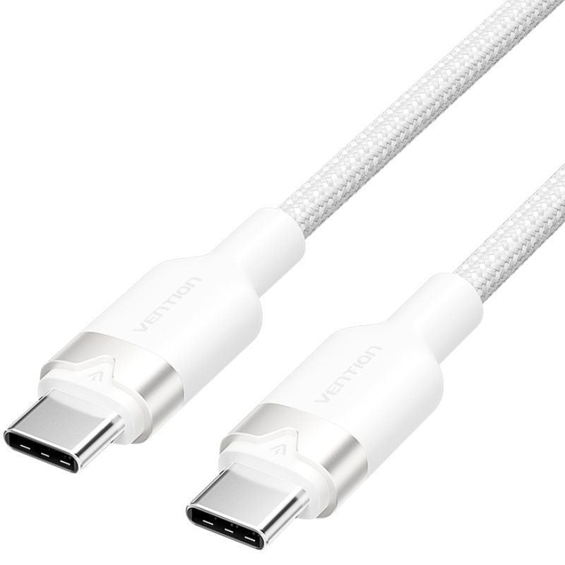 Comprar Cable USB 2.0 Tipo-C 3A Vention TRDWH/ USB Tipo-C Macho - USB Tipo-C Macho/ Hasta 60W/ 480Mbps/ 2m/ Blanco - Ganga Elect