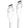 Comprar Cable USB 2.0 Tipo-C 3A Vention TRDWF/ USB Tipo-C Macho - USB Tipo-C Macho/ Hasta 60W/ 480Mbps/ 1m/ Blanco - Ganga Elect