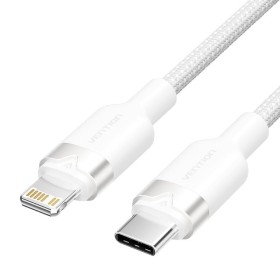 Comprar Cable USB Tipo-C Lightning Vention LALWF/ USB Tipo-C Macho - Lightning Macho/ 27W/ 480Mbps/ 1m/ Blanco - Ganga Electróni