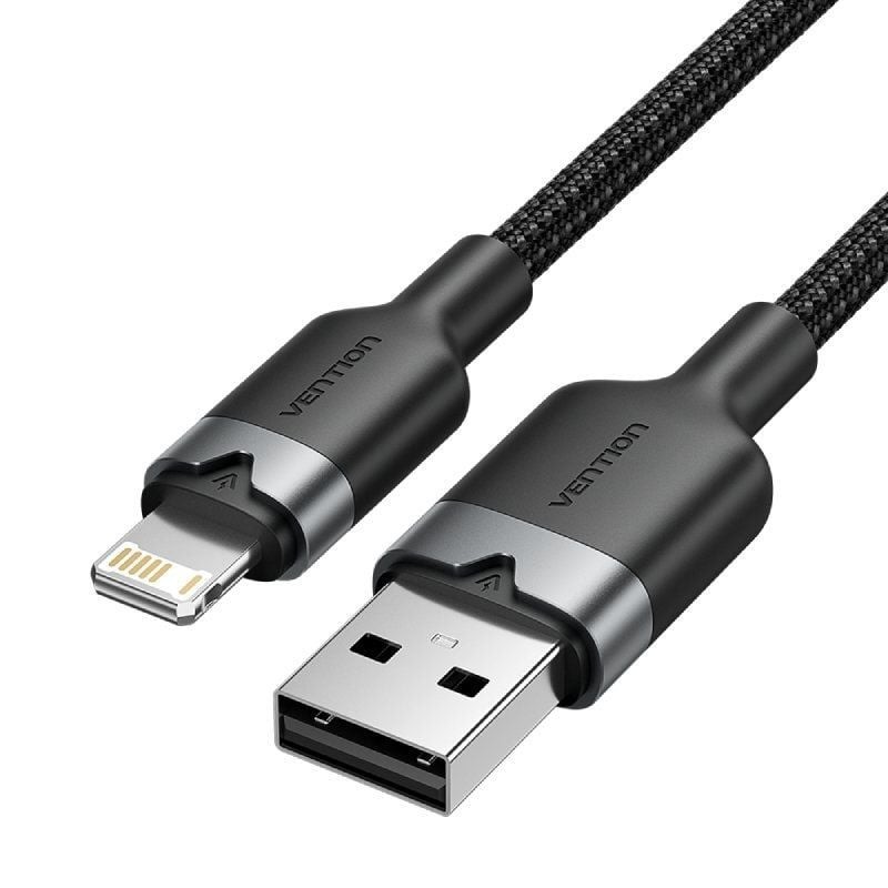 Comprar Cable USB Lightning Vention LANBH/ USB Macho - Lightning Macho/ 480Mbps/ 2m/ Negro - Ganga Electrónica
