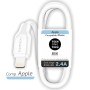 Comprar Cable USB 2.0 Lightning Tech One Tech TEC2902/ Lightning Macho - USB Macho/ 1m/ Blanco - Ganga Electrónica