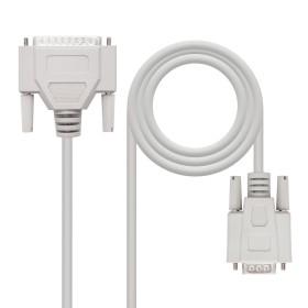 Comprar Nanocable Cable Serie Modem Db9 Hembra A Db25 Macho 1.80m - Beige - Ganga Electrónica