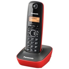 Comprar Teléfono Inalámbrico Panasonic KX-TG1611/ Negro y Rojo - Ganga Electrónica