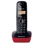 Comprar Teléfono Inalámbrico Panasonic KX-TG1611/ Negro y Rojo - Ganga Electrónica