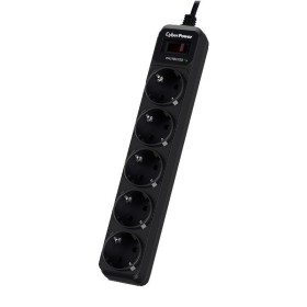 Comprar Regleta con interruptor Cyberpower B0520SC0-DE/ 5 Tomas de corriente/ Cable 1.8m/ Negra - Ganga Electrónica