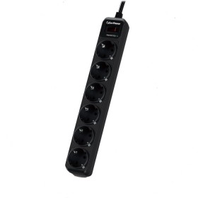 Comprar Regleta con interruptor Cyberpower B0620SC0-DE/ 6 Tomas de corriente/ Cable 1.8m/ Negra - Ganga Electrónica
