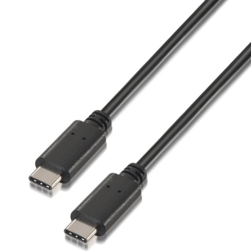 Comprar Cable USB 2.0 Tipo-C Aisens A107-0055/ USB Tipo-C Macho - USB Tipo-C Macho/ 480Mbps/ 50cm/ Negro - Ganga Electrónica
