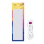 Comprar Regleta con Interruptor Nanocable 10.37.0004/ 4 Tomas de Corriente/ Cable 1.4M/ Blanca - Ganga Electrónica