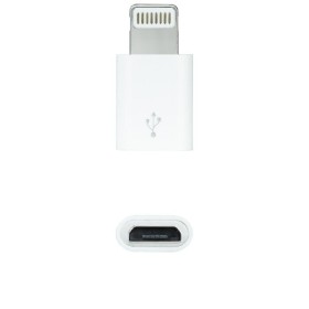 Comprar Adaptador Micro USB 2.0 Lightning Nanocable 10.10.4100/ Micro USB Hembra - Lightning Macho/ Blanco - Ganga Electrónica