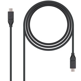 Comprar Cable USB 3.2 Tipo-C Nanocable 10.01.4101/ USB Tipo-C Macho - USB Tipo-C Macho/ hasta 100W/ 1m/ Negro - Ganga Electrónic