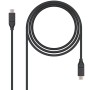 Comprar Cable USB 3.2 Tipo-C Nanocable 10.01.4101/ USB Tipo-C Macho - USB Tipo-C Macho/ hasta 100W/ 1m/ Negro - Ganga Electrónic