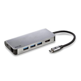 Comprar Docking USB Tipo-C NGS WonderDock8/ 3xUSB/ 1xUSB Tipo-C DP/ 1xHDMI 4K/ 1xRJ45/ 1xLector Tarjetas SD - Ganga Electrónica