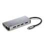 Comprar Docking USB Tipo-C NGS WonderDock8/ 3xUSB/ 1xUSB Tipo-C DP/ 1xHDMI 4K/ 1xRJ45/ 1xLector Tarjetas SD - Ganga Electrónica