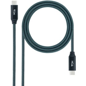 Comprar Cable USB 3.2 Tipo-C Nanocable 10.01.4301-L150-COMB/ USB Tipo-C Macho - USB Tipo-C Macho/ Hasta 100W/ 20Gbps/ 1.5m/ Gris
