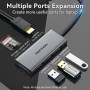 Comprar Docking USB Tipo-C Vention TOOHB/ 1xHDMI 4K/ 3xUSB/ 1xLector Tarjetas/ Gris - Ganga Electrónica