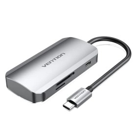 Comprar Docking USB Tipo-C Vention TNHHB/ 3xUSB/ 1xUSB Tipo-C PD/ 1xLector Tarjetas SD y MicroSD/ Gris - Ganga Electrónica