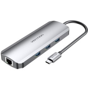 Comprar Docking USB Tipo-C Vention TOLHB/ 1xHDMI 4K/ 3xUSB/ 1xUSB Tipo-C PD/ 1xRJ45/ 1xLector Tarjetas SD/ 1x MicroSD/ Jack 3.5/