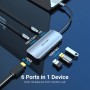Comprar Docking USB Tipo-C Vention TOFHB/ 1xHDMI/ 3xUSB/ 1xUSB Tipo-C/ 1xUSB Tipo-C PD/ Gris - Ganga Electrónica