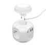Comprar Regleta con Interruptor y Luz Nocturna Aisens ASPS-2A1CLPQ02-W/ 4 Tomas de Corriente/ 1 USB Tipo-C PD/ 2 USB/ Cable 1.8m