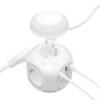Comprar Regleta con Interruptor y Luz Nocturna Aisens ASPS-2A1CLPQ02-W/ 4 Tomas de Corriente/ 1 USB Tipo-C PD/ 2 USB/ Cable 1.8m
