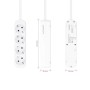 Comprar Regleta Nanocable 10.37.0004-NS/ 4 Tomas de Corriente/ Cable 1.4m/ Blanca - Ganga Electrónica