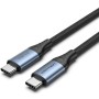 Comprar Cable USB 4.0 Tipo-C 5A Vention TAVHF/ USB Tipo-C Macho - USB Tipo-C Macho/ Hasta 240W/ 40Gbps/ 1m/ Gris - Ganga Electró