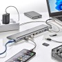 Comprar Docking USB Tipo-C NGS WonderDock12/ 3xUSB/ 2xHDMI 4K/ 1xVGA/ 1xRJ45/ 1xLector de Tarjetas/ 1xJack 3.5/ 1xUSB Tipo-C PD/