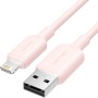 Comprar Cable USB 2.0 Lightning Vention LAMPH/ USB Macho - Lightning Macho/ 480Mbps/ 2m/ Rosa - Ganga Electrónica