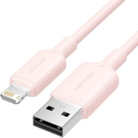Comprar Cable USB 2.0 Lightning Vention LAMPH/ USB Macho - Lightning Macho/ 480Mbps/ 2m/ Rosa - Ganga Electrónica