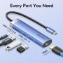 Comprar Docking USB Tipo-C Vention TGESB/ 3xUSB/ 1xHDMI 4K/ 1xUSB Tipo-C PD/ Azul - Ganga Electrónica