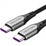 Comprar Cable USB 2.0 Tipo-C Vention TAEHG/ USB Tipo-C Macho - USB Tipo-C Macho/ Hasta 100W/ 480Mbps/ 1.5m/ Gris - Ganga Electró
