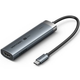 Comprar Docking USB Tipo-C Vention TGMHB/ 3xUSB/ 1xHDMI 4K/ 1xUSB Tipo-C PD/ Gris - Ganga Electrónica