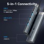 Comprar Docking USB Tipo-C Vention TGMHB/ 3xUSB/ 1xHDMI 4K/ 1xUSB Tipo-C PD/ Gris - Ganga Electrónica