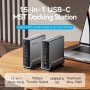 Comprar Docking USB Tipo-C Vention TPUH0/ 2xHDMI 4K/ 1xDisplayPort/ 3xUSB Tipo-C/ 5xUSB/ 1xRJ45/ 1xLector de Tarjetas/ 1xJack 3.