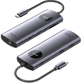 Comprar Docking USB Tipo-C Vention TQVHB/ 2xHDMI 4K/ 3xUSB/ 1xRJ45/ 1xLector de Tarjetas/ 1xUSB Tipo-C PD/ Gris - Ganga Electrón