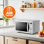Comprar Microondas Grunkel MW-28AIRFRYER/ 900W/ Capacidad 28L/ Función Grill/ Función Airfryer/ Plateado - Ganga Electrónica