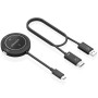 Comprar Adaptador/Transmisor de vídeo inalámbrico USB Tipo-C - HDMI Aisens ASWL-H2KC30M004-BK/ 100W - Ganga Electrónica