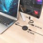 Comprar Adaptador/Transmisor de vídeo inalámbrico USB Tipo-C - HDMI Aisens ASWL-H2KC30M004-BK/ 100W - Ganga Electrónica