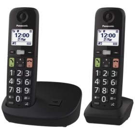 Comprar Teléfono Inalámbrico Panasonic KX-TGU112EXB/ Pack DUO/ Negro - Ganga Electrónica