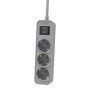 Comprar Regleta con Interruptor Philips CHP2134G/ 3 Tomas de corriente/ Cable 1.5m/ Gris - Ganga Electrónica