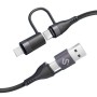 Comprar Cable USB 2.0 Tipo-C Subblim Top 4 en 1/ USB Tipo-C Macho - USB Macho/ USB Tipo-C Macho - Lightning Macho/ Hasta 60W/ - 